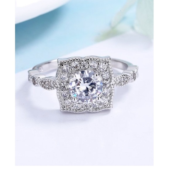 Genuine Preciosa® Crystal & Sterling Silver Ring - Picture 1 of 5